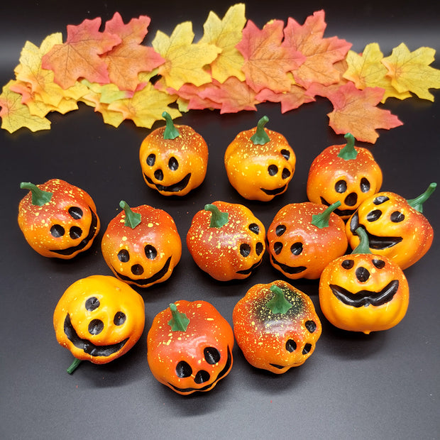 Simulation Pumpkin Smiley Face Decorations - Seasonal Spectra