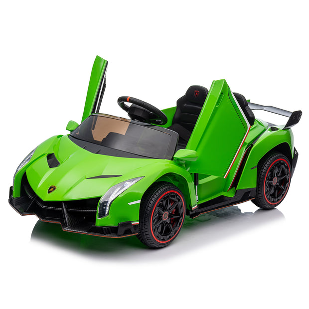 Lamborghini Poison Small Dual Drive 12V 4.5AH with 2.4G Remote Control Kids Sports Car, Electric Toy Car - Seasonal Spectra