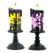 Skull Candle Light Ornament Glowing - Seasonal Spectra