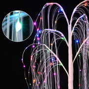 216 LED 5FT Colorful Lighted Willow Tree, LED Tree with Remote, Willow Tree with Multicolored White String Lights for Indoor Outdoor Christmas Party Home Wedding Décor - Seasonal Spectra