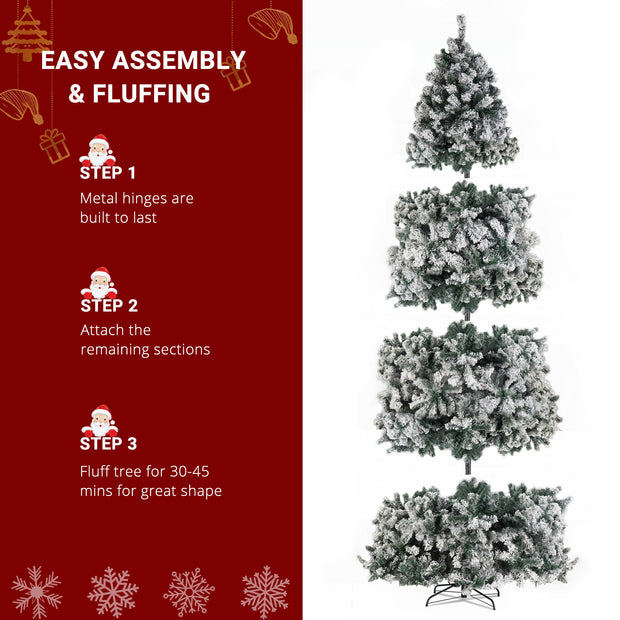 9ft 2094 Branch Automatic Tree Structure PVC Material Green Flocking 900 Lights Warm Color Four Colors 8 Modes With Remote Control Christmas Tree - Seasonal Spectra