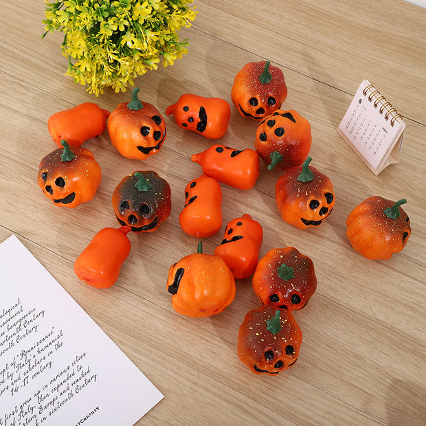 Simulation Pumpkin Smiley Face Decorations - Seasonal Spectra