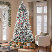 9ft 2094 Branch Automatic Tree Structure PVC Material Green Flocking 900 Lights Warm Color Four Colors 8 Modes With Remote Control Christmas Tree - Seasonal Spectra