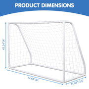 PVC Pipe Three-In-One With Target Cloth Football Goal 182*120*80cm - Seasonal Spectra