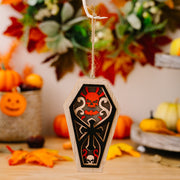 Ghost Festival With Lights Wooden Pendant - Seasonal Spectra