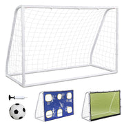 PVC Pipe Three-In-One With Target Cloth Football Goal 182*120*80cm - Seasonal Spectra