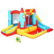 420D 840D Oxford cloth jump surface rocket with fan inflatable castle