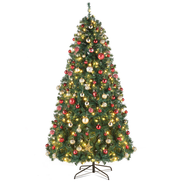 10ft Automatic Tree Structure PVC Material 1200 Lights Warm Color with Colorful 10 Modes with Remote Control 5090 Branches Christmas Tree Green - Seasonal Spectra