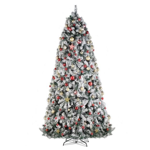 9ft 2094 Branch Automatic Tree Structure PVC Material Green Flocking 900 Lights Warm Color Four Colors 8 Modes With Remote Control Christmas Tree - Seasonal Spectra